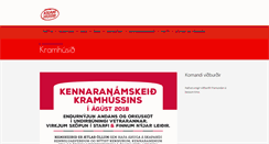 Desktop Screenshot of kramhusid.is